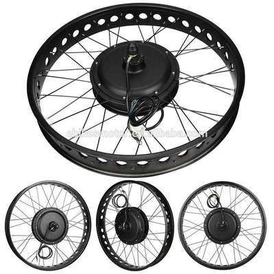 48V Fat Tire Electric Bicycle Conversion Kit - Front Hub Motor with 20&quot;/4&quot;Width Rim