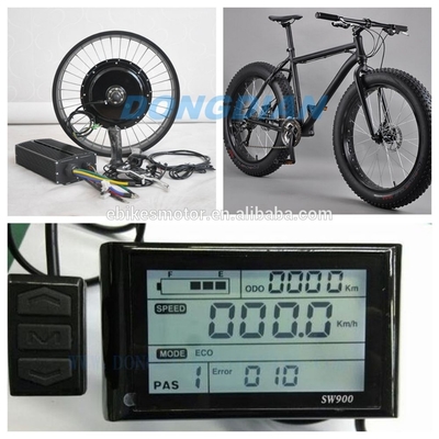 48V 1000W 1500W Brushless Gearless Hub Motor ,Electric Fat Bike DIY Conversion Kits fat ebike tire 26x4.0 or 26x4.9''