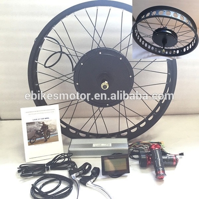 48v/60v/72v 1000w 1500w 2000w electric bicycle direct drive hub motor with 20*4.0 24*4.0 26&quot; *4&quot; fat Tyre wheel